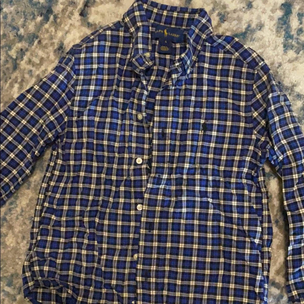 **SOLD** Boy’s long sleeve Polo button up